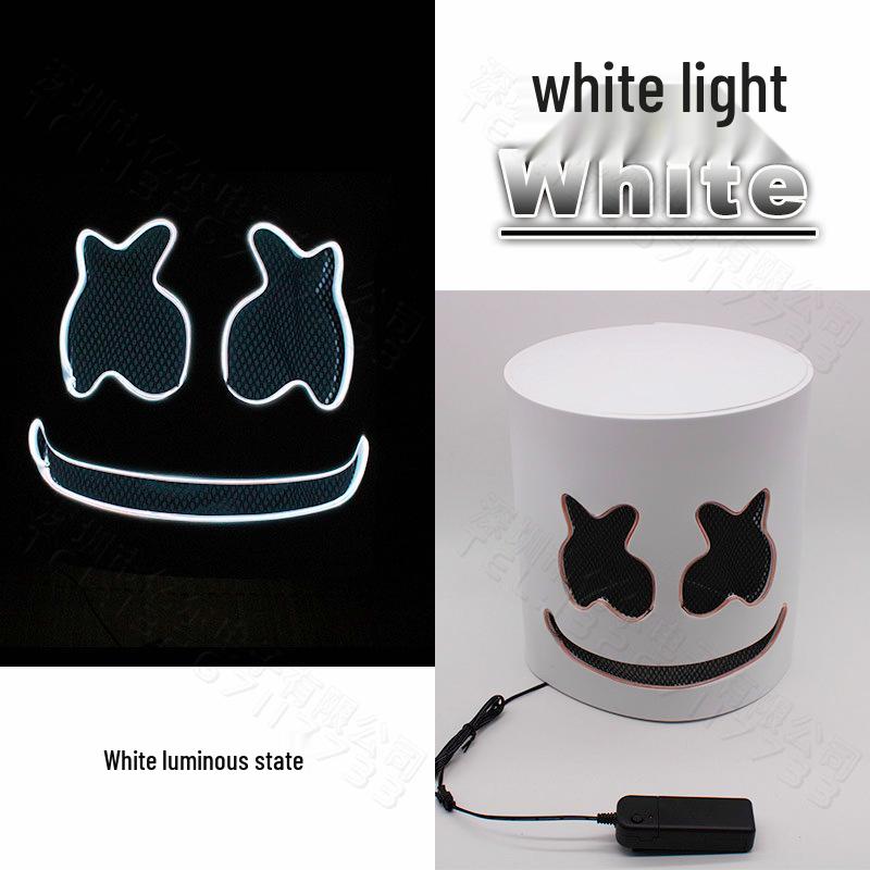 Светодиодная маска Marshmello - Головной убор для DJ-фестиваля и Хэллоуин-вечеринки