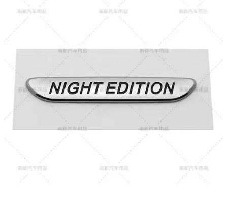 For 1X EDITION 1 Night Edition for C300 C200L GLA CLA Chrome Silver Badge Car Styling stickers Emblem for Mercedes Benz AMG