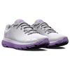 Under Armour HOVR Infinite 4 Round Toe Comfortable Fabric Low Top Running Shoes Women sneaker Gray Purple 3027115-101