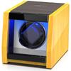 Single-Watch Winder, Quiet Operation, with Light, Wood-Style Design, Luxury Watch Case, Automatic Winder, Includes One Medium-Sized Cushion