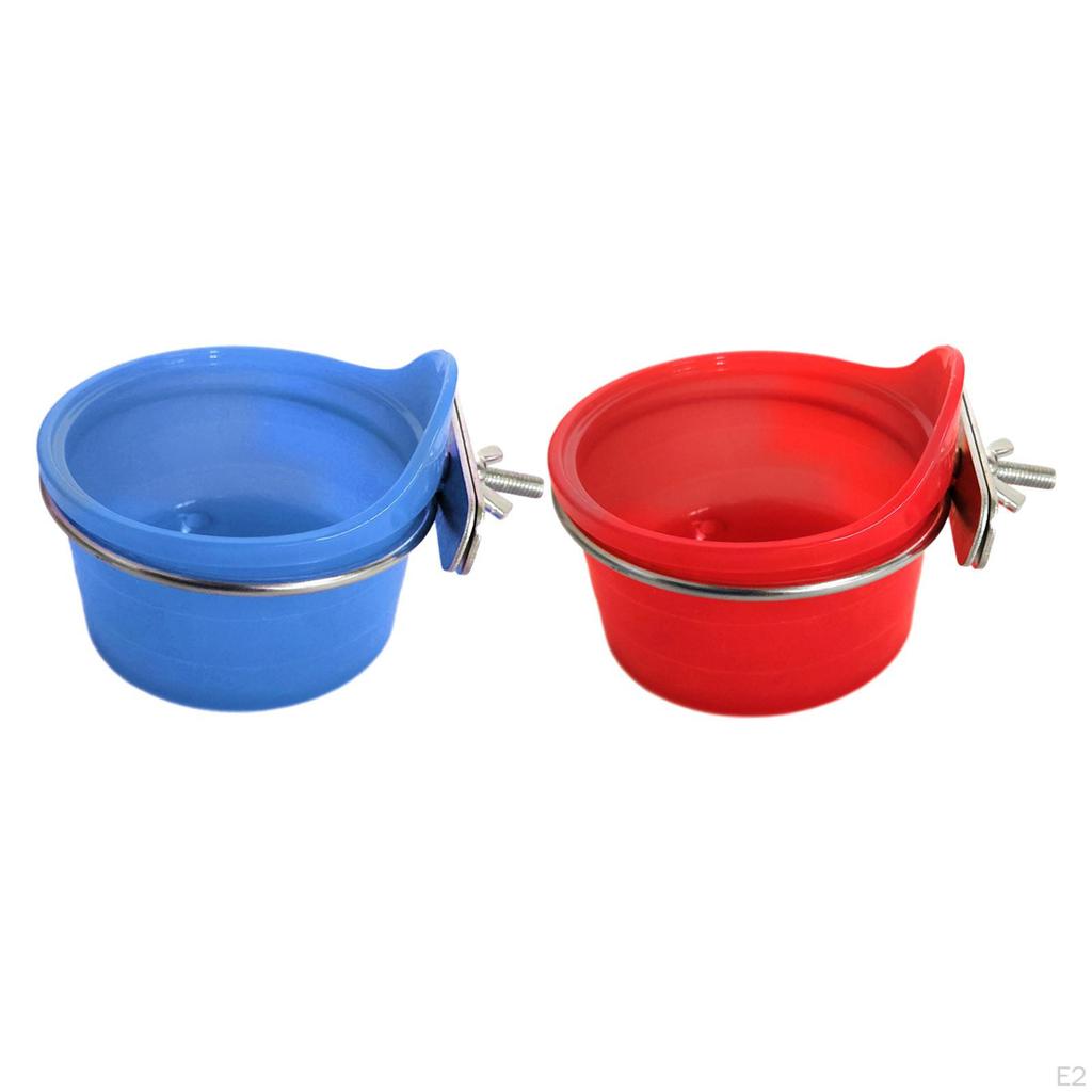 Bird Feeder Bowl Cage Bowls Parrot Feeding Dish Cups for Lovebird