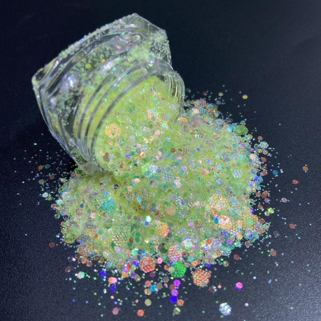 Crystal rainbow Chunky Glitter Bulk Mix Nail Art Tumbler Crafts Glitters for Christmas Decorations