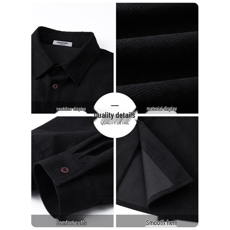 Paul Frank Men's Corduroy Long-Sleeve Casual Shirt