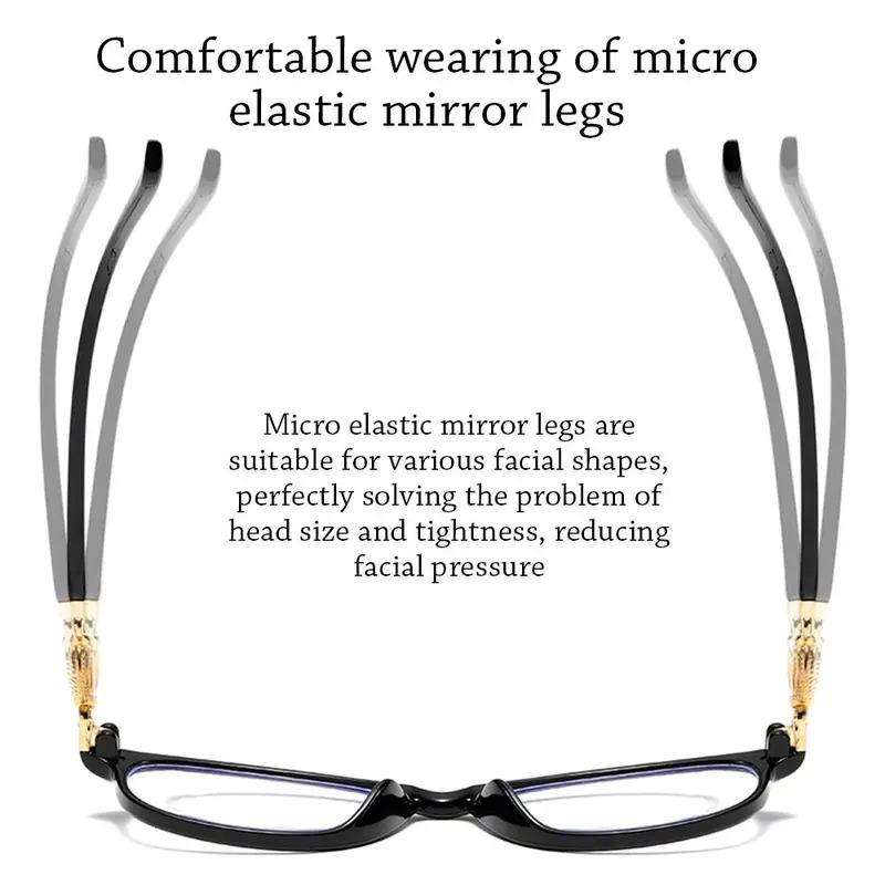 Fg New 3 In 1 Progressive Multifocal Reading Glasses Women Anti-Blue Eyeglasses Easy To Look Far And Near +1.0 To +4.0