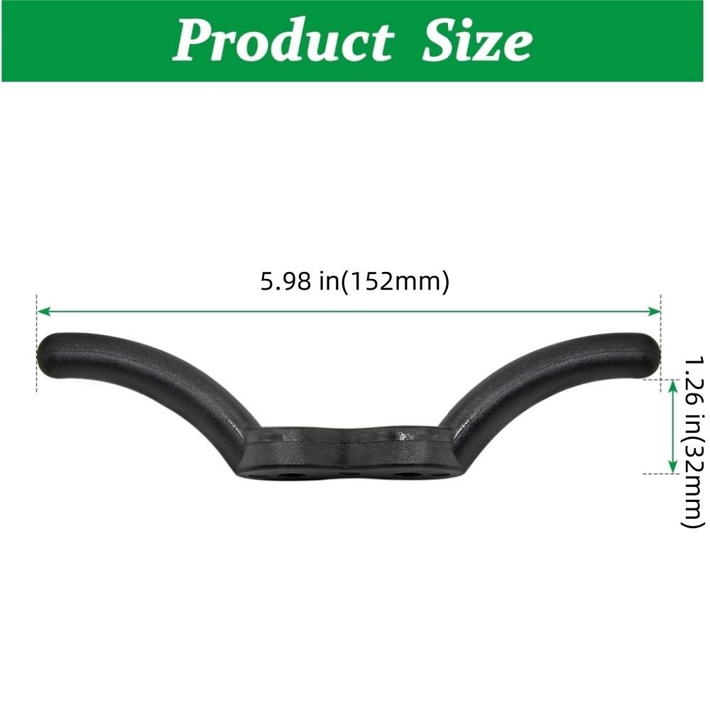 2 Pcs Nylon Boat Cleat – 4 Inch Black Rope Cleat, Heavy Duty Marine Mooring Cleat With Mounting Screws For Boats, Kayaks, DIY Projects