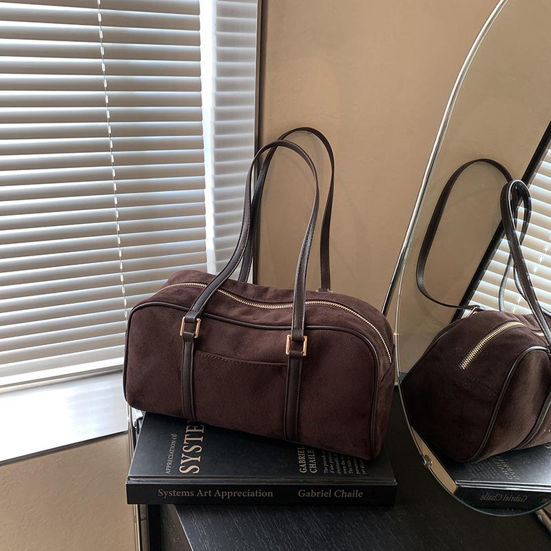 

Контрастная замшевая бархатная сумка женская сумка для девочек Advanced Sense большая вместительная сумка через плечо для поездок на работу