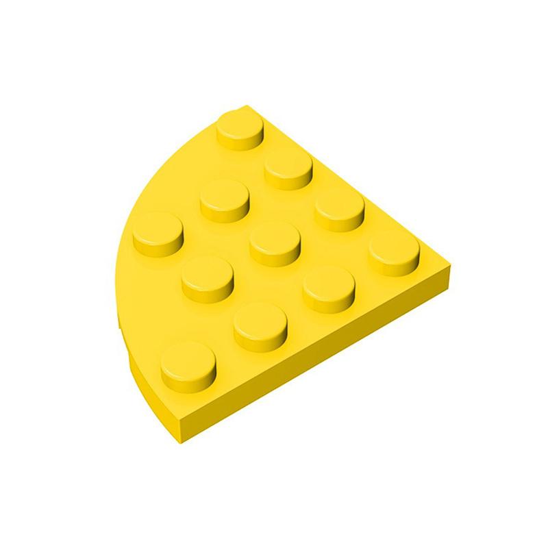 10 KUSŮ 30565 1Deska Kulatý Roh 4 x 4 Kostka Moc Barva Kompatibilní s Kostkami DIY Dětská Hračka Montážní Díl