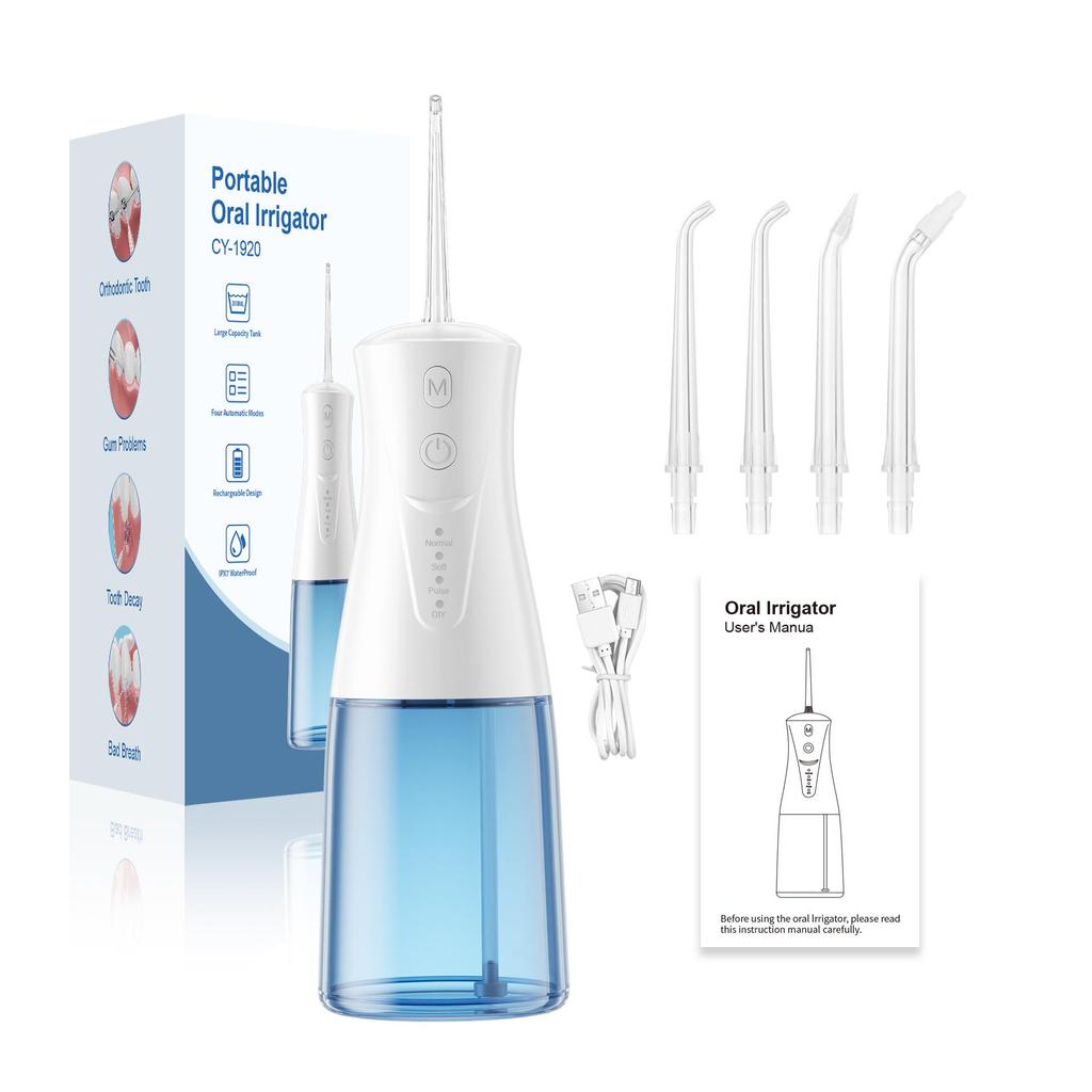 Electric Orthodontic Water Flosser for Home - Large Capacity Tooth Cleaner