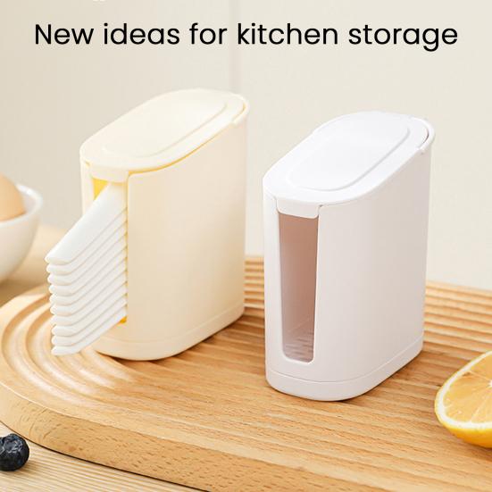 Spoon Storage Box Kitchen Cutlery Organizer Bottom Design Easy to Dust-Proof Cover Hollow Clean Spoon