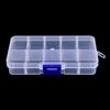10 Compartments Transparent Visible Plastic Fishing Lure Box Fishing Tackle Box