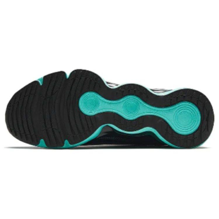 Anta Round Toe Lace-Up Breathable Comfortable Versatile Shock Absorbing Wear-Resistant Low-Top Running Shoes Men Sneaker Green Black 112415501-4