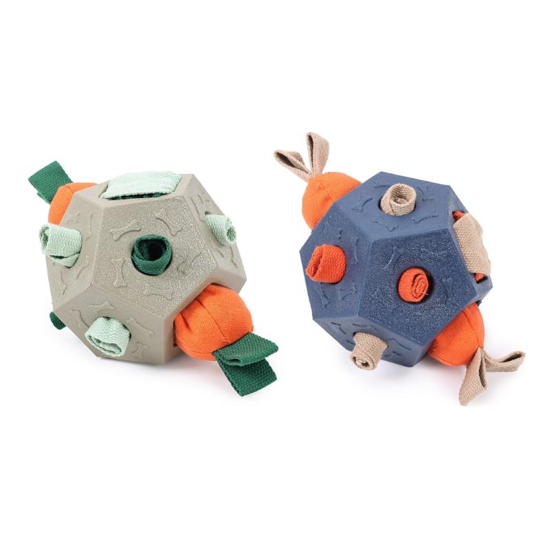 Dog Enrichment Slow Feeder Toy For Pet Chew Resistant Snuffle Ball Toy With Foraging Challenge Indoor Entertainment Toy