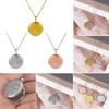 Fashion Gift Jewelry Chain Friend Necklace Photo Picture Locket Round Shaped Pendant