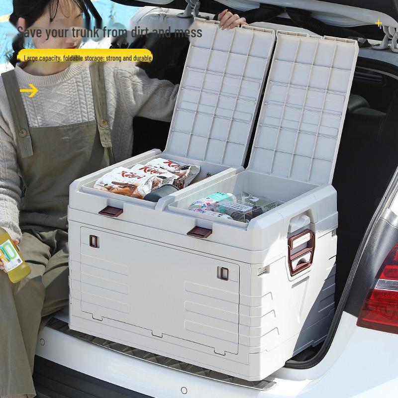 Car Trunk Storage Box - Versatile Organizer for Car Supplies and Outdoor Use
