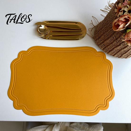 Mauspad Tischset PVC Tischset, Wasserdicht Rutschfest Tischmatte, Leicht zu Reinigen Klassisches Design Hitzebeständig Untersetzer, für Küche Esszimmer