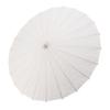 Papirparasoll for barn, bambus og papir i kinesisk stil, elegante hvite DIY-papirparaplyer for dekorasjon