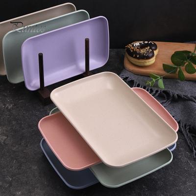 Servierplatte, Lebensmittelqualität, stapelbarer Kunststoff, nordischer Stil, Tisch-Snack-Servierplatte, Dessert-Tablett, Heimbedarf