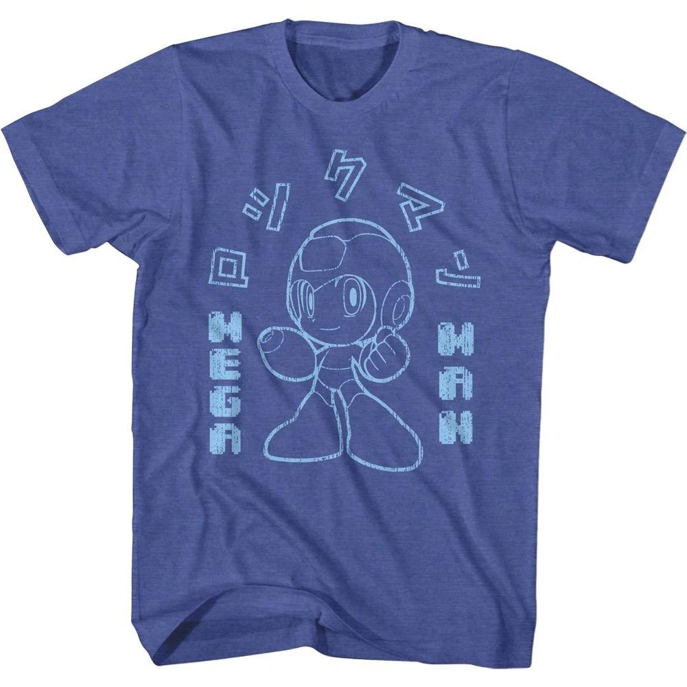 Mega Man Japanese Text Gaming Shirt 130
