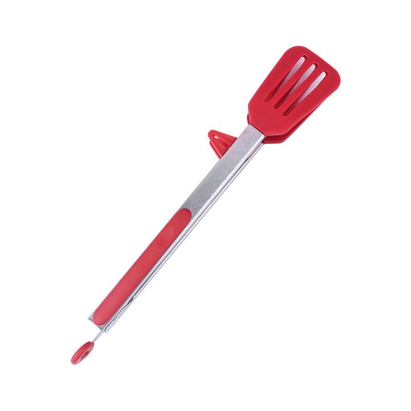 ZISIZ 12-inch BBQ Food Tongs with Stand
