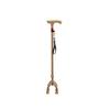 Smart Multi-Functional Telescopic Cane with Radio, Non-Slip Grip, LED Light, and Four-Legged Aluminum Alloy Base for Seniors.
