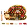 Village 3D Punch Needle Embroidery Kit for Adults Beginners DIY Fabric Set