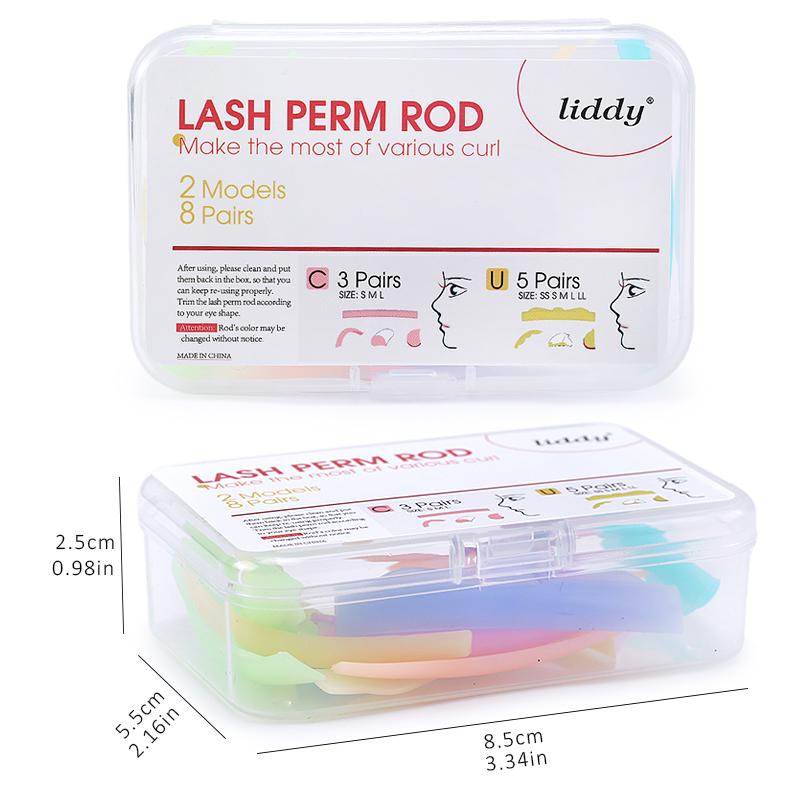 8 Pairs Eyelash Perming Pad Silicone Eyelashes Perming Curler Reusable Lash Lift Shield Pads For Lasting Eyelash Lifting