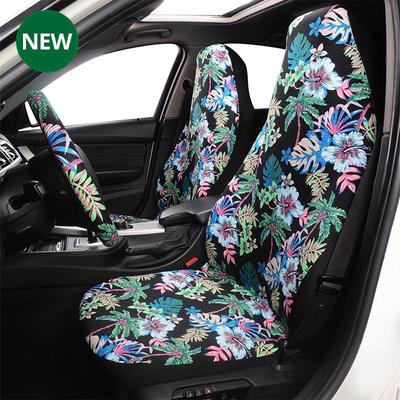 Car Seat Cover Colorful Pattern Breathable Protector Green