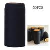 50pcs Wine Bottle Heat Shrink Capsules Cover Sealing Red Wine Heating Shrinkable Caps Airtight Shrinking Beer Film Wrapping