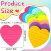 8 Colors Sticky Notes Notepad Office Bookmark Cute Heart Shaped Lines Sticky Notes Posted It Stickers Supplies Stationery