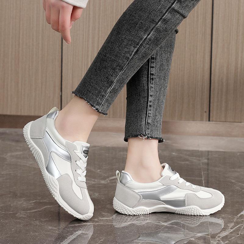 Fashion Women’s Casual Street Style Lightweight Comfortable Lace-Up Athletic Sneakers - Fashionable Sport Shoes