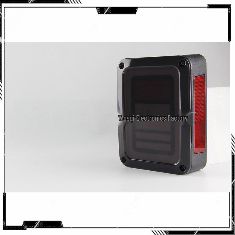 Smoked Style LED Taillight Assembly for Wrangler: Modified Rearview & Turn Signal Light