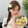 Fashion Women Plumeria Flower Hair Clips Girls Aesthetic Hairpins Egg Flower Barrette Party Bag Hair Accessories