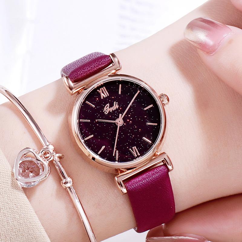 Ladies Star Quartz Watch Schoolgirl Waterproof Watch