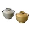 Set of 2 Zoni New bowls with KINGIN made in Kitaichi (Japanese Year's soup) lids, pair, Japan, lacquerware.