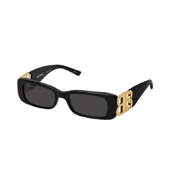 Sluneční brýle - Balenciaga - BB0096S - Černá - Obepínací - Dámské