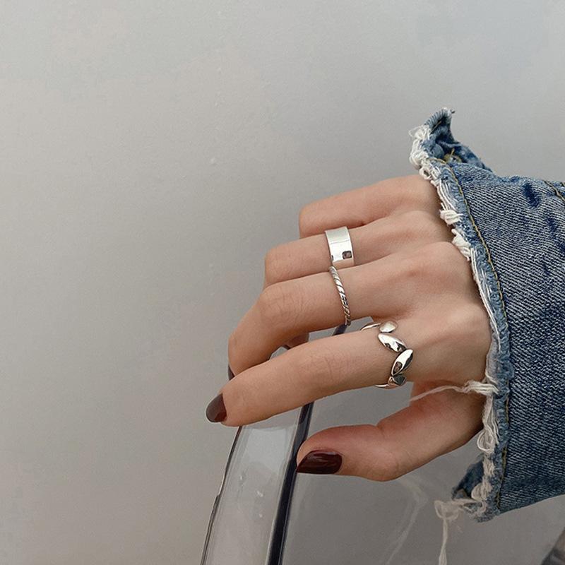 Ins Stylish Inspired Open Finger Ring For Women Unique Design Korean