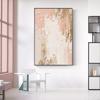 Blau Rosa Gold moderne abstrakte HD handgemalte Ölgemälde Leinwanddruck Bild Poster für nordische Wand Kunst Home Room Decor