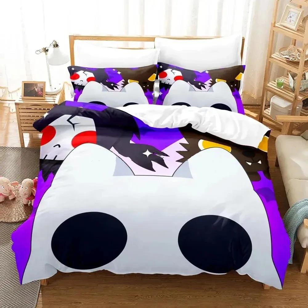 Cat Pet Simulator X Bedding Set Single Twin Full Queen King Size Aldult Bed Set Boys Bedroom Duvet Cover Sets Anime Bed Sheet Se