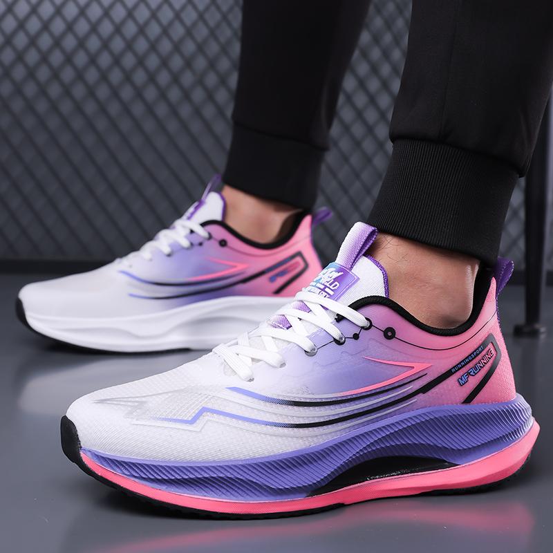 Men Marathon Running Shoes Carbon Board Speciality Sports Breathable Lightweight Women'S Comfortable Athletic Nonskid Sneakers