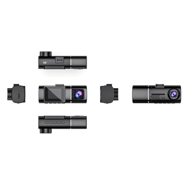 2024 Upgrade Dual Dash Cam FHD 1080P+1080P Front Inside Cabin Car Camera Driving Recorder LCD Display Gravity Sensor Automatic Video Recording