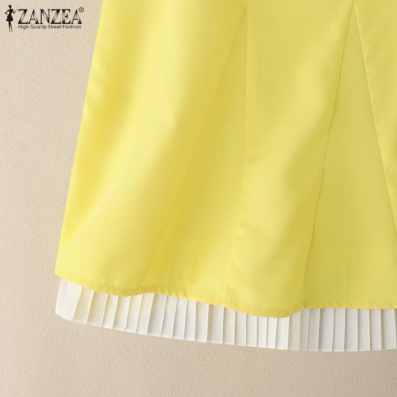 ZANZEA Women Casual Round Neck Summer Sleeveless Tank Tops