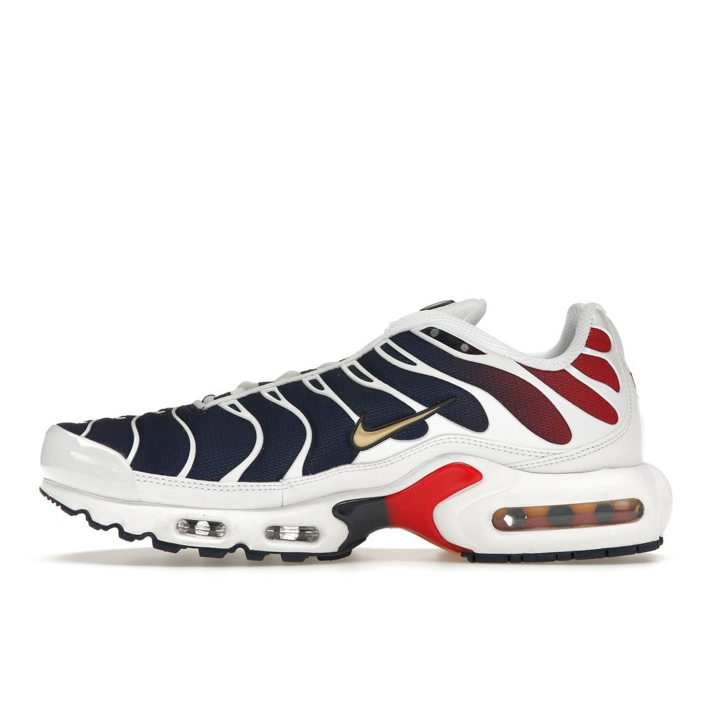 Nike Paris Saint-Germain X Air Max Plus Home Kit Men Sneakers White Midnight-Navy University-Red FZ4776-100