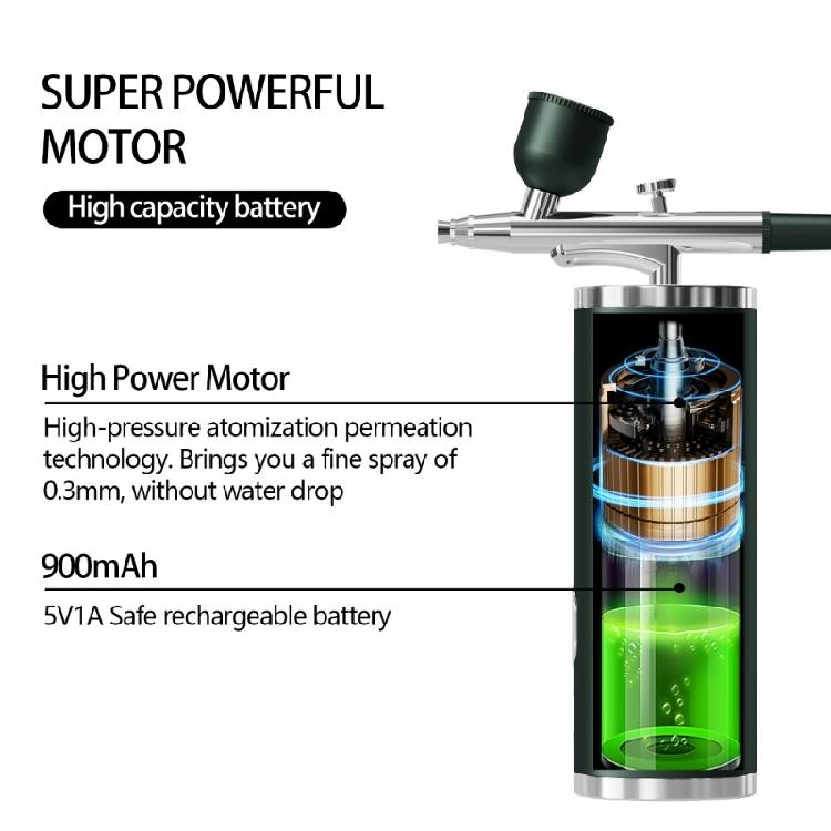 Intelligent Face Sprayer Mist Maker Portable Moisturizing Device Airbrush Set with Compressor For Sensitive Complexion