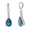 London Blue Topaz Silver Pendant 1.481ct (2041184)