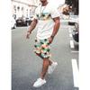Tuta Sportiva Traspirante alla Moda da Uomo Casual Larga a Maniche Corte con Pantaloncini Tuta Comoda Unisex Abbigliamento Sportivo