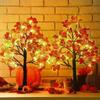 Artificial Lighted Maple Tree Lamp with LEDs for Indoor Home Autumn Harvest Holiday Halloween Christmas Party Decoraiton