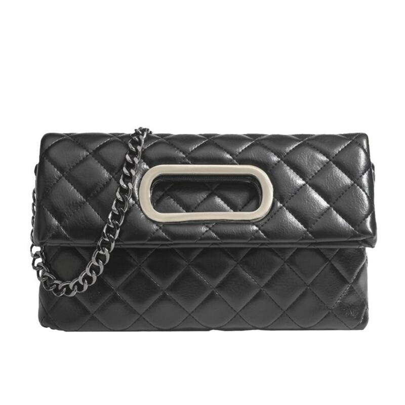 New PU Leather Crossbody Bags Women's Rhomboid Lattice Shoulder Bags Versatile Commuter High-capacity Handheld Tote Bags