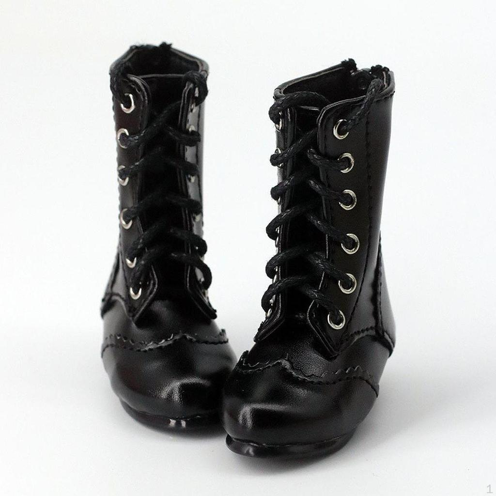 1/4 Actionfiguren Schnürstiefel, Dicke Absätze, 12" Puppe Niedrig Tragbarer Weiblicher Körper