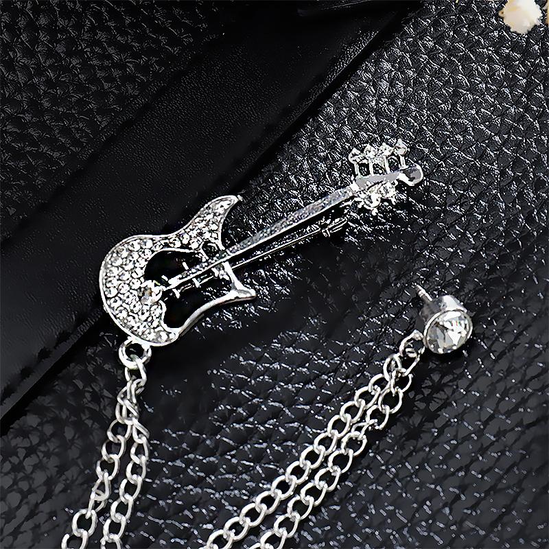 1PC Pin Tassel Brooch Jewelry Fashion Scarf Buckle Chain Brooch Brooch Suit Brooch Clothing Accessories Shining Multicolor