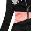 Kadın Kapüşonlu Sweatshirt Kontrast Renkli Patchwork Sonbahar Kış Sıcak Cepli Günlük Giyim İçin